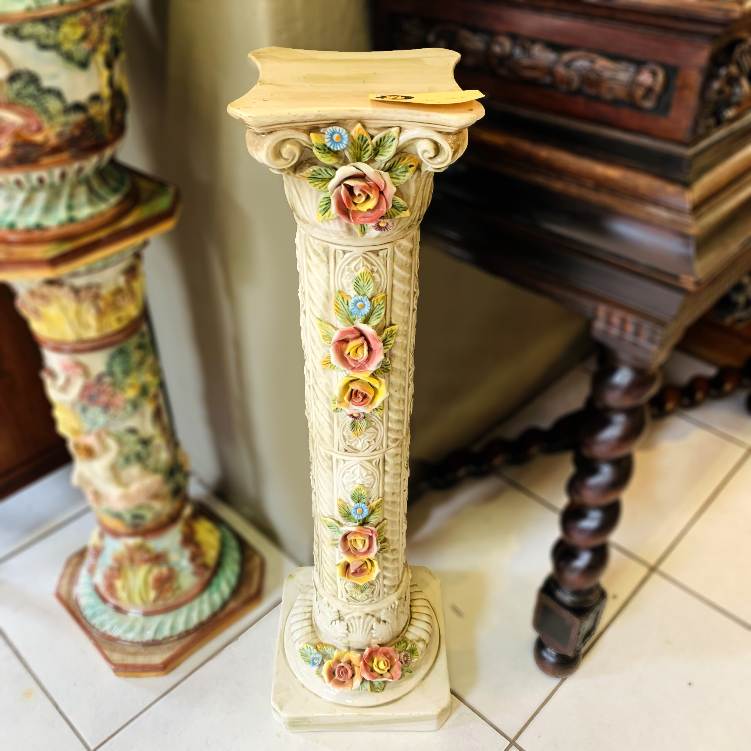 Capodimonte Style Pillar / Pedestal