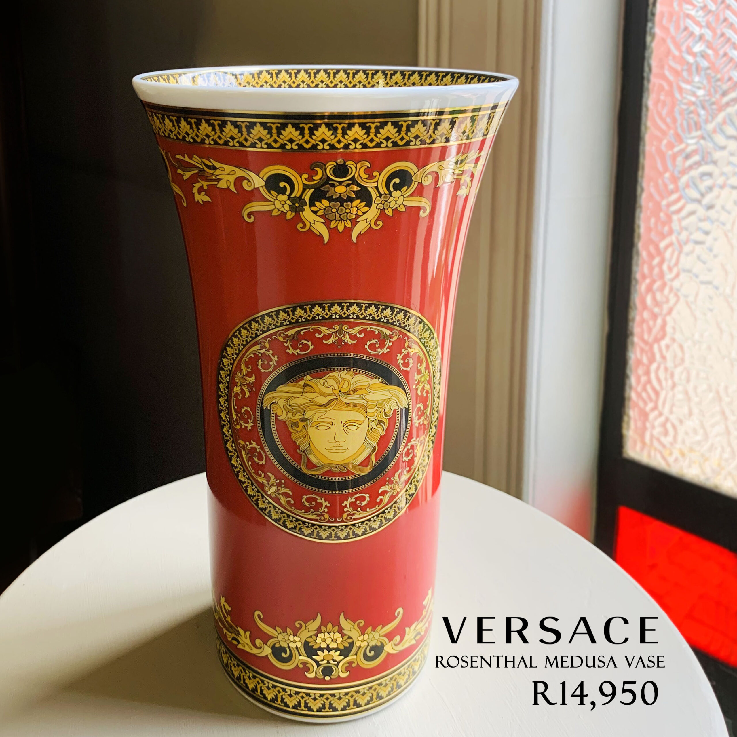 Versace Rosenthal Medusa Vase