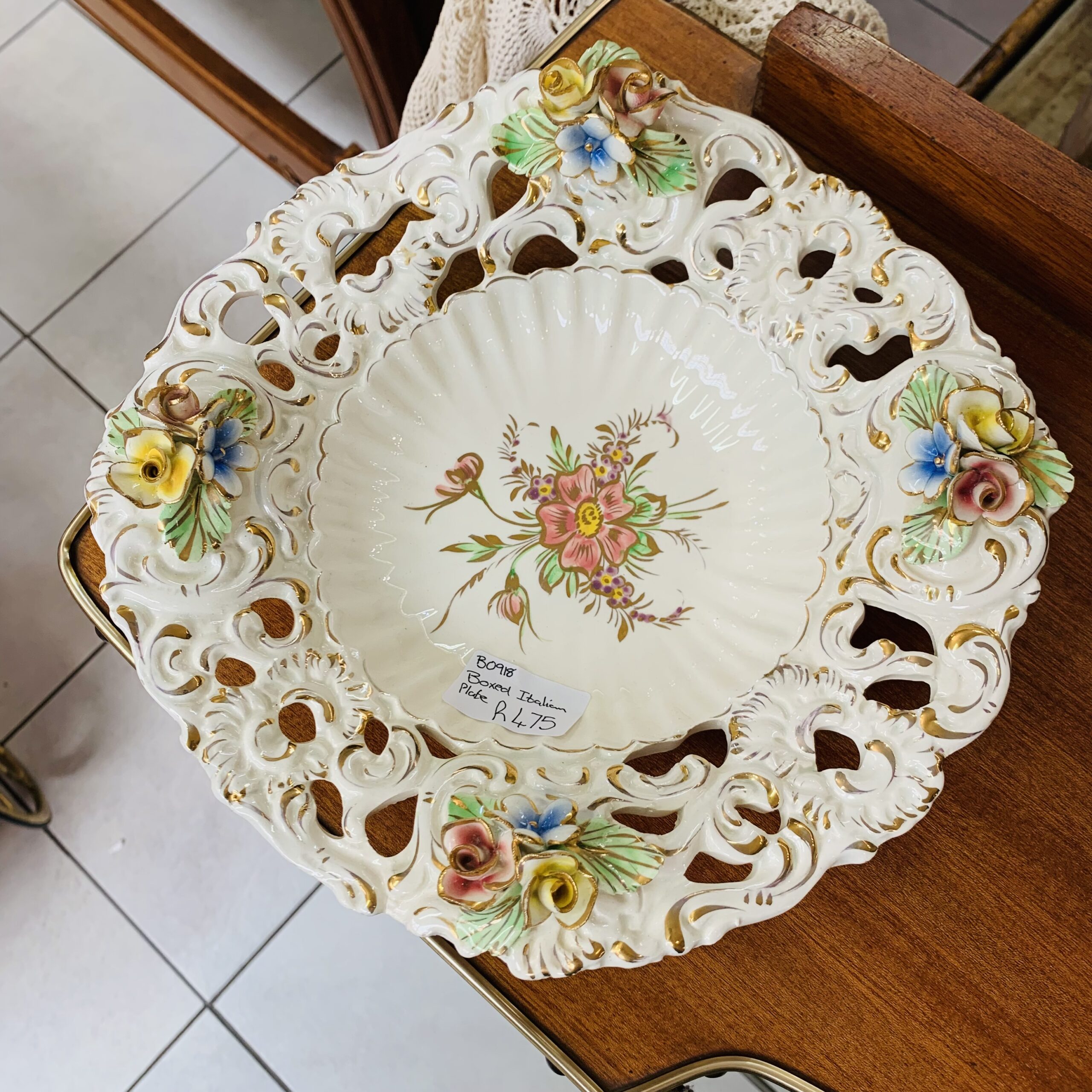Boxed Italian Plate