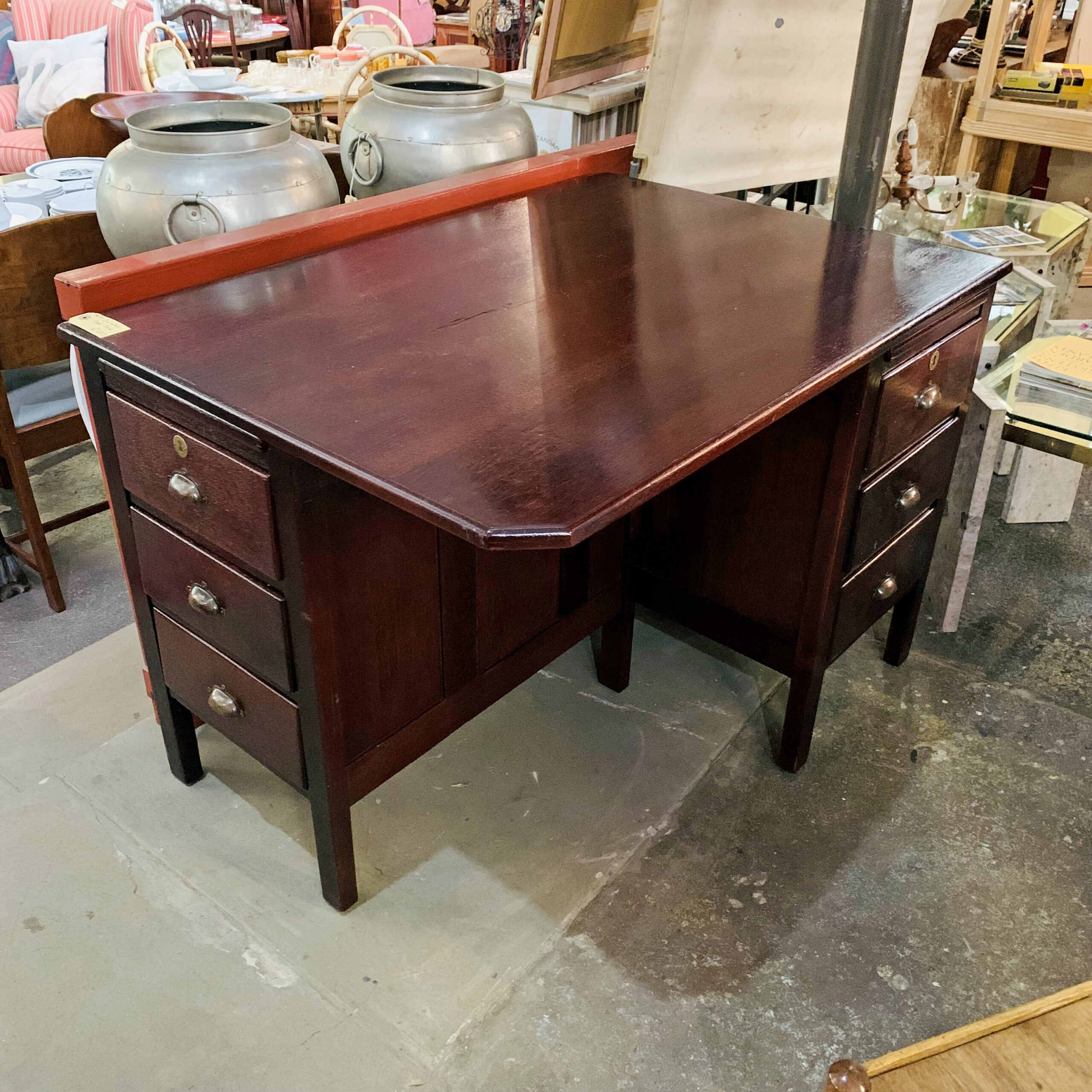 Burmese Teak Desk