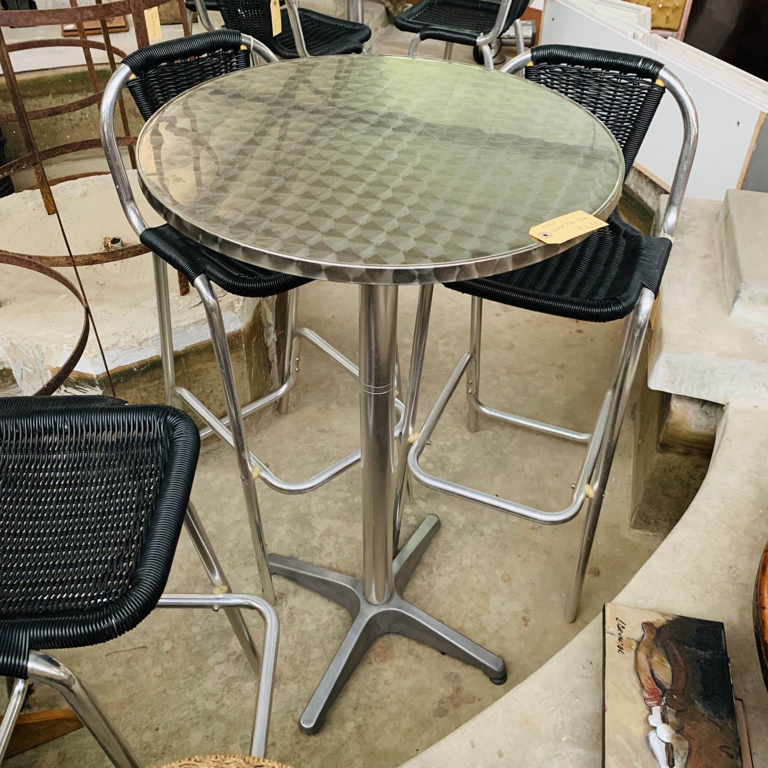 Steel Pub Table