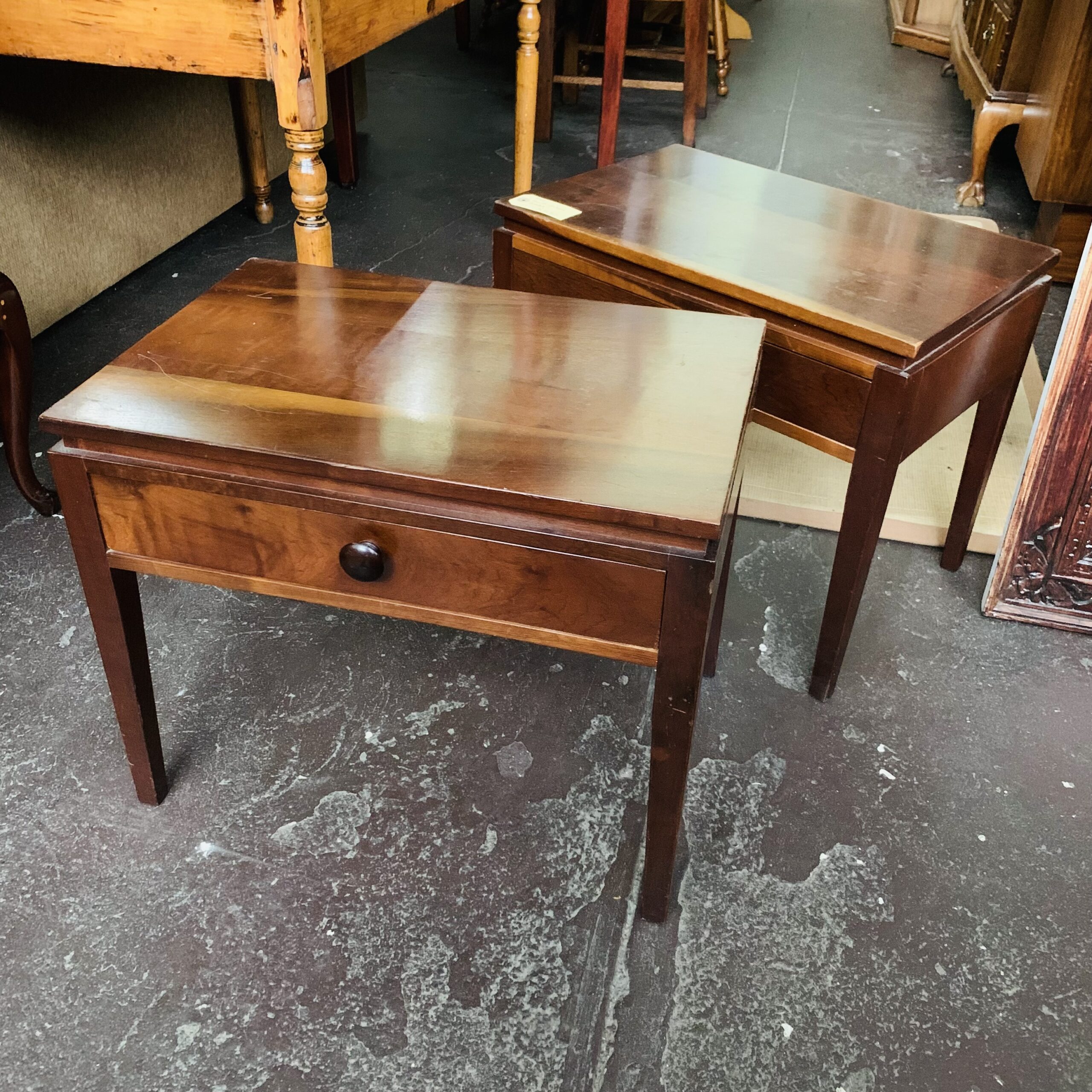 Pair of Imbuia Pedestals