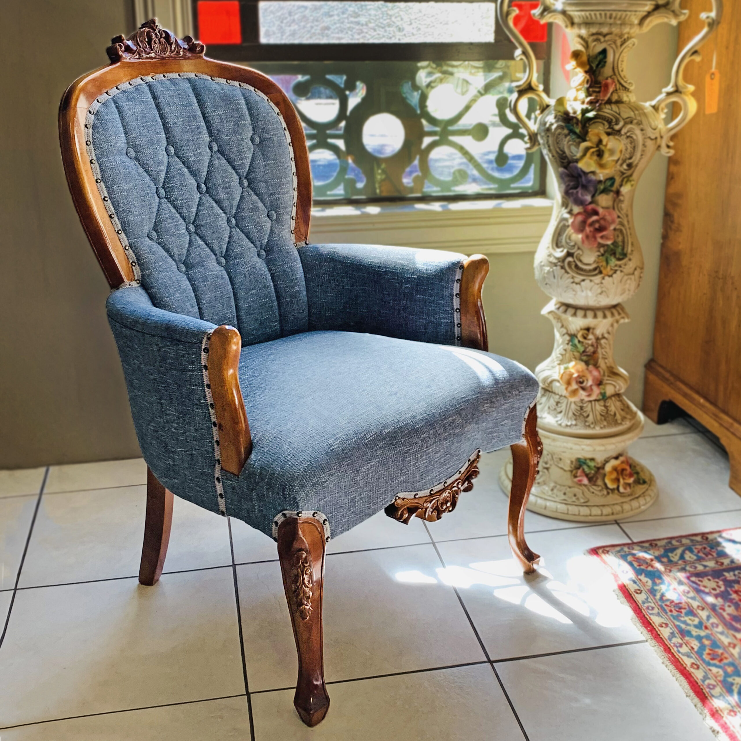Queen Anne Style Imbuia Chair