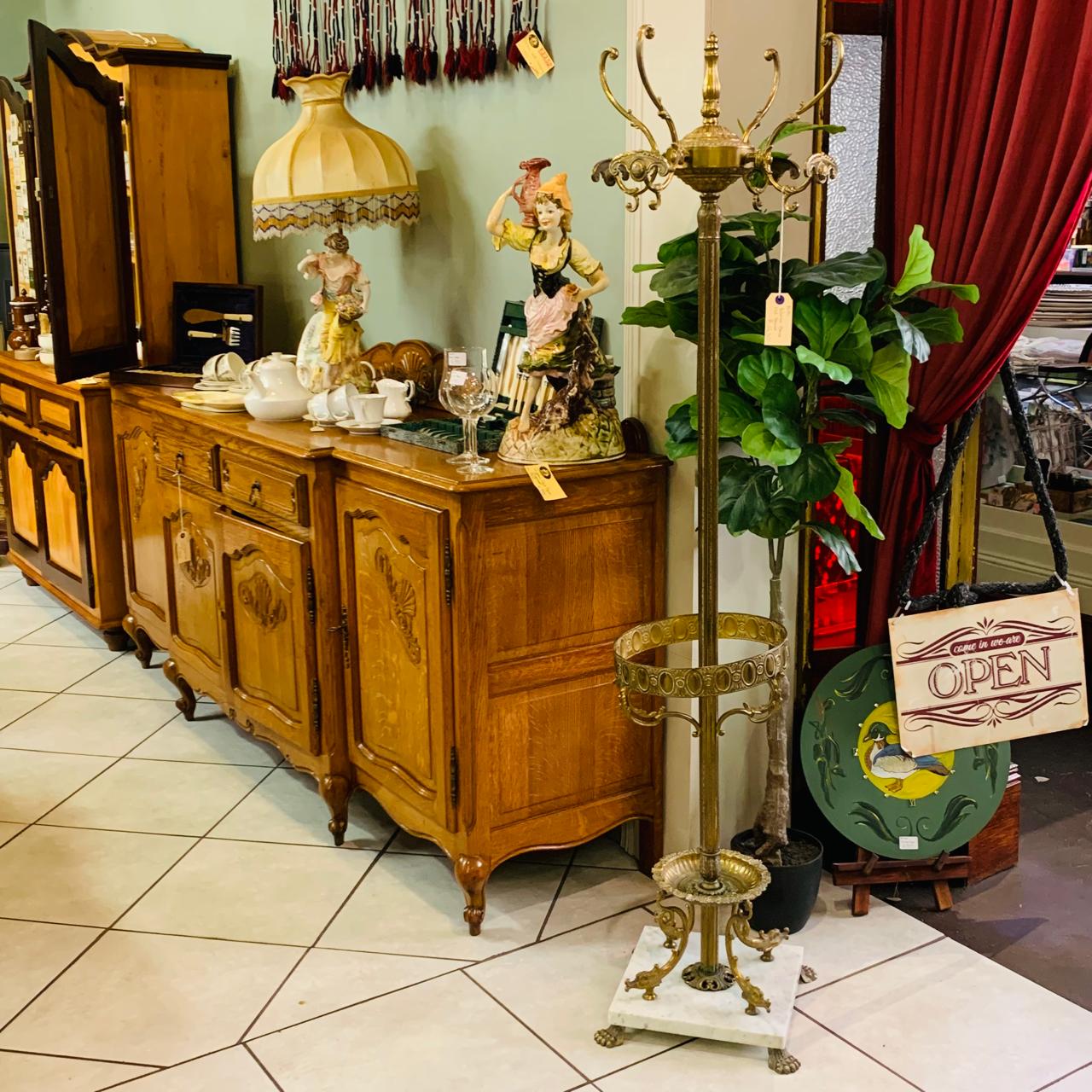 Victorian Brass Hat Stand